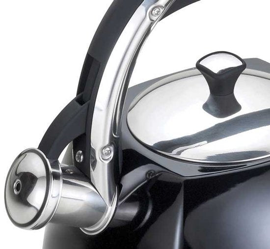 Klausberg KB-7194 Flötenkessel - 3L - Edelstahl - alle Herdarten