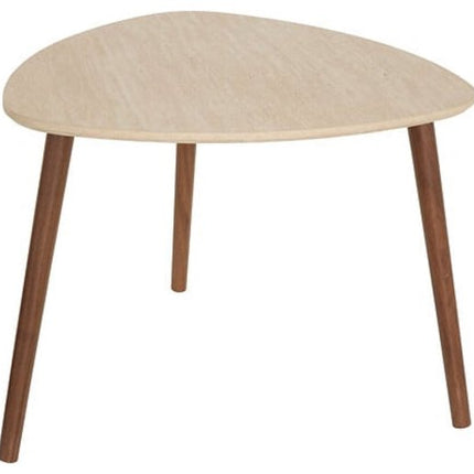 Set van 3 koffietafels / bijzettafels Mileo – travertinlook – nesttafels – max hoogte 60 cm