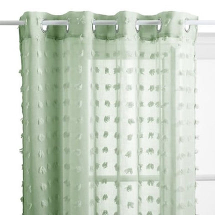 Lily Gordijn - Transparant Gordijn - Raamdecoratie - Lichtdoorlatend - Moderne Sluiergordijnen - Polyester - 140x240 cm - Celadon Groen