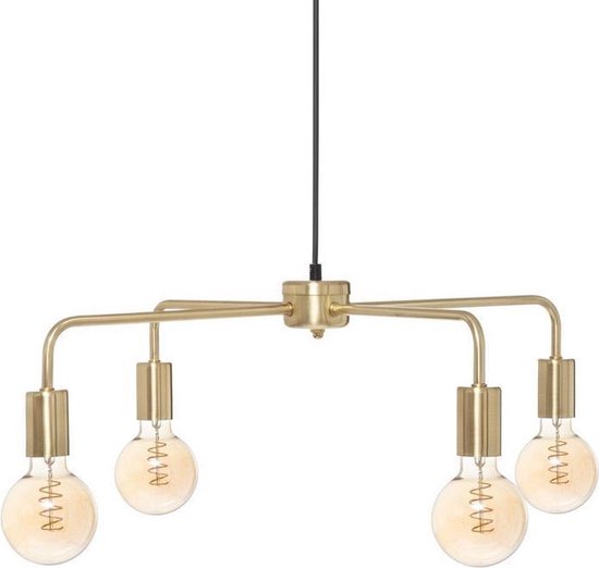 KELI Metall-Hängelampe 4-flammig - E27 - 40 W - Ø 69 cm - Gold