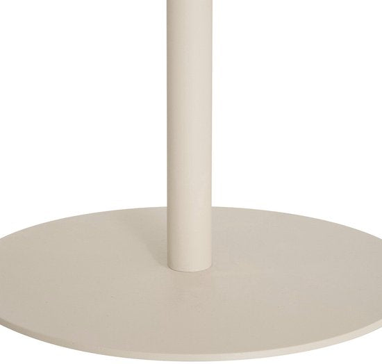Atmosphera Fiora Bijzettafel - Ø43xH51cm - Ivoor