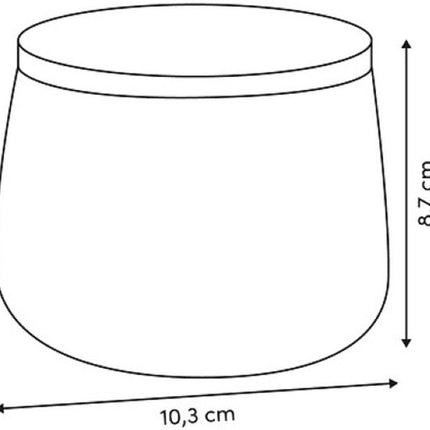 Badkameraccessoiresset - Glazen Luxe Badkamer Set - 4-delig - Dotty Badkameraccessoires Set - 400ml Zeepdispenser - Tandenborstelhouder - Zeepbakje - Wattenschijfjes Pot - Bruin