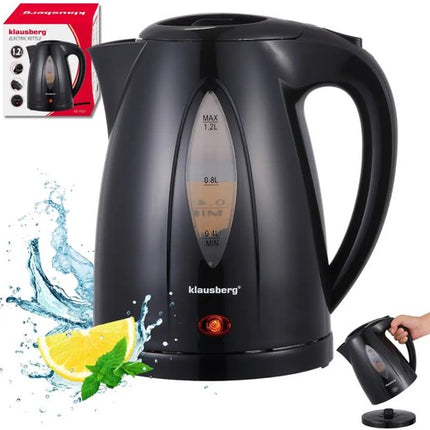 Klausberg KB-9001 - Waterkoker - 1.2 liter - Zwart - 1100 watt