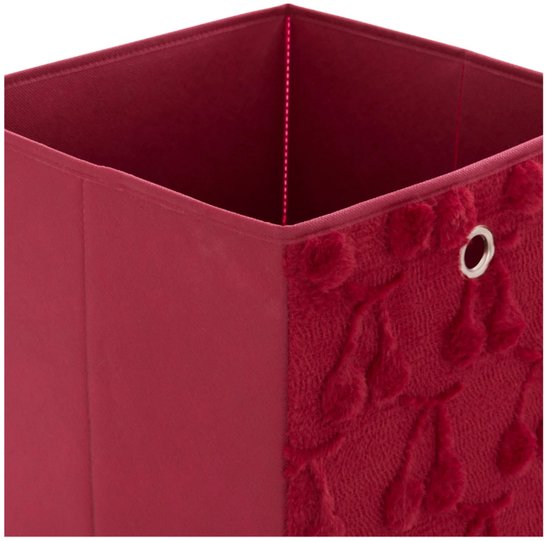Atmosphera Kids Cerise Aufbewahrungsbox - 30 x 30 x 30 cm - Faltbar - Rot