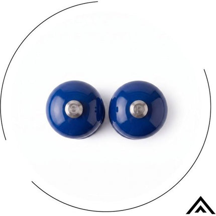 Hage - Handmatige Peper- en Zoutmolens - Peper & Zout - Keramisch Maalwerk - Verstelbare Maalgraad - 100 ml - Ø5.5 x 22 cm - Blauw