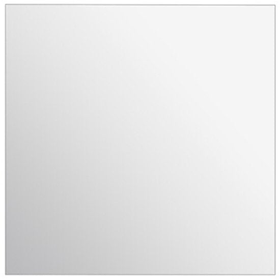5Five Plak spiegel tegels - 2x stuks - glas - zelfklevend - 40 x 40 cm - vierkant - muur/deur/wand