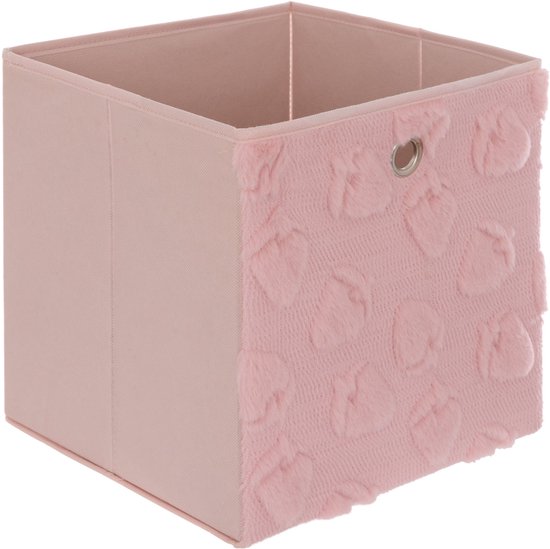 Atmosphera Kids Fraiz Opberg - 30x30x30cm - Opvouwbaar - Roze