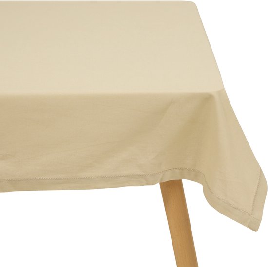 Atmosphera tafelkleed van katoen – beige, rechthoekig, 240 x 140 cm