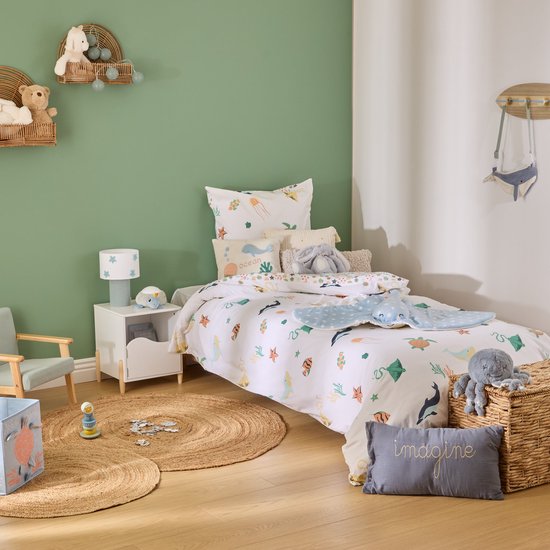 Atmosphera Kids Sea Bettwäsche-Set mit 1 Kissenbezug 140 x 200 cm / 65 x 65 cm