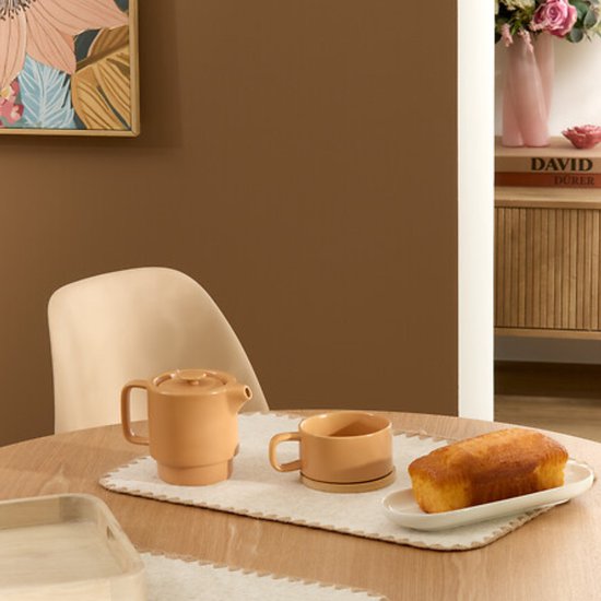 Secret de Gourmet Teekanne Penang - Keramik - mit Tasse - Ocker - 10 x 15 cm