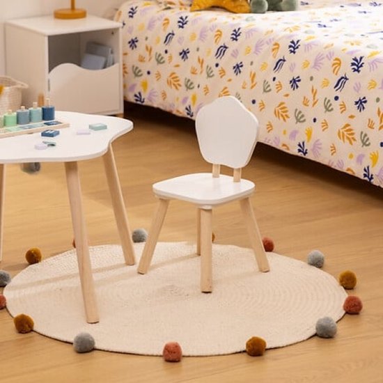Kleine houten kinderstoel, set van 2 – stoeltje voor de kinderkamer, 47 cm – foto 2