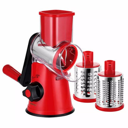 Kinghoff KH-1651 - Multifunctionele Trommelrasp - RVS - 3 Verwisselbare Bladen - BPA-vrij