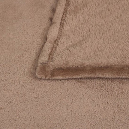 2-in-1 Knuffelkussen en Dekentje - Met Rits - Deken & Kussen - Voor Kinderen - Hondenontwerp - Polyester - 150 x 100 cm - Bruin