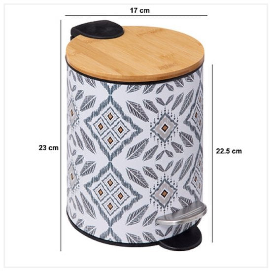 Hapache badkamerset – soft-close pedaalemmer 3 L en toiletbril, multicolor – foto 11