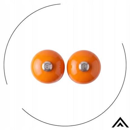 Hage - Handmatige Peper- en Zoutmolens - Peper & Zout - Keramisch Maalwerk - Verstelbare Maalgraad - 100 ml - Ø5.5 x 22 cm - Oranje