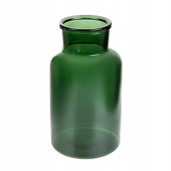 Homla - Tenno Blumenvase - Dekorative Vase - Modernes Design - Große Glasvase für Trockenblumen & Blumensträuße - Skandinavisches Interieur - Stilvolles Wohnaccessoire - Ø 14,5 x 25,5 cm - Grün