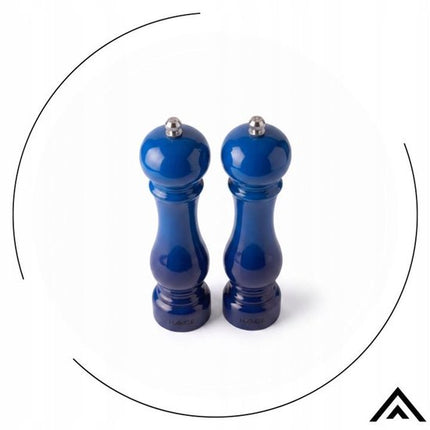 Hage - Handmatige Peper- en Zoutmolens - Peper & Zout - Keramisch Maalwerk - Verstelbare Maalgraad - 100 ml - Ø5.5 x 22 cm - Blauw