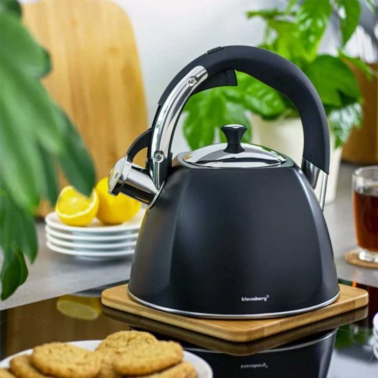 Klausberg KB-7194  fluitketel - 3L - rvs - alle warmtebronnen