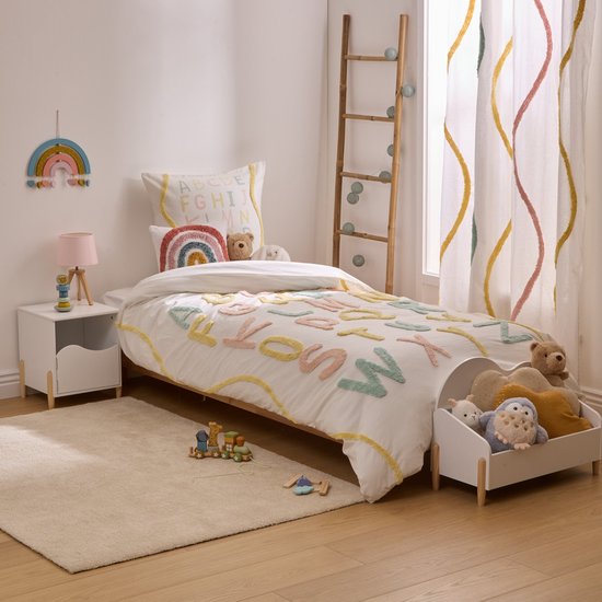 Atmosphera Kids dekbedovertrek alfabet – 140 x 200 cm met kussensloop – foto 4