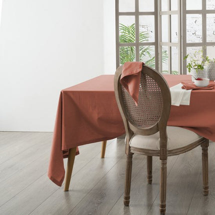 Atmosphera Tafelkleed - terracotta - katoen - 240 x 140 cm - rechthoek - tafellaken