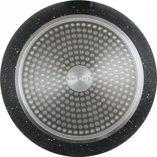 Set van 2 Marmer Coating Koekenpannen – Ø20 cm + Ø24 cm – Geschikt voor Alle Warmtebronnen (Incl. Inductie) – Krasbestendig – Vrij van PFOA & BPA
