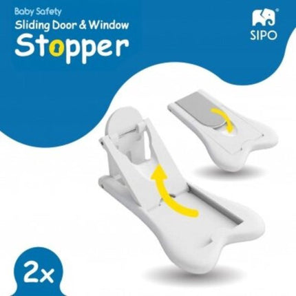 Sipo – Baby Veiligheidsstopper Voor Ramen en Deuren – 2 Stuks