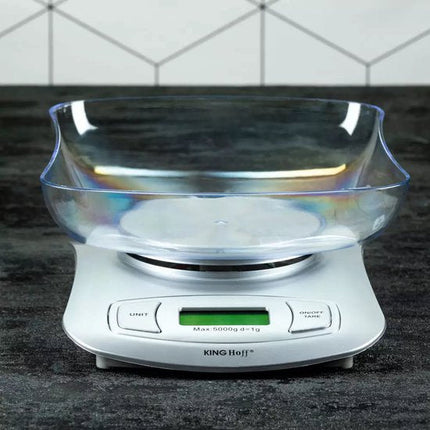 Kinghoff Serie - Digitale Keukenweegschaal - 5 kg - Tarra Functie - Batterij Inclusief