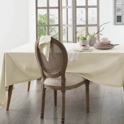 Atmosphera Tafelkleed - beige - katoen - 240 x 140 cm - rechthoek - tafellaken