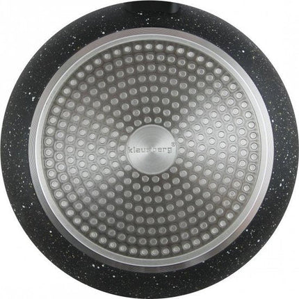 Klausberg 7296 -  hapjespan met deksel - Ø28 cm - Marmer coating - Alle warmtebronnen
