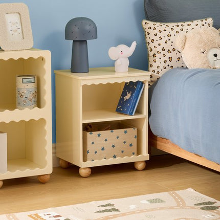 Atmosphera Kids Bouli Nachtkastje - Opbergmeubel - 40x30x51cm - Beige