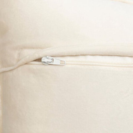 Bankkussen - Sierkussen - Decoratief Kussen - Set van 2 - Lendekussen Woonkamer - Rechthoekig - Polyester - 30x50 cm - Ivory