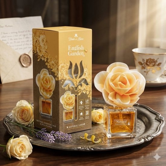 Elix Bloom at Home geurdiffuser met bloem – English Garden, 100 ml – foto 2