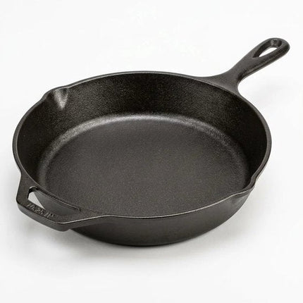 Hage - Koekenpan - Gietijzeren Koekenpan - Bakpan - Braadpan - Inductie - Gas - Elektrisch - Keramisch - Universeel - Ø25.5 cm – Zwart