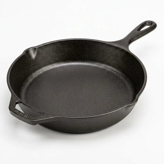 Hage - Koekenpan - Gietijzeren Koekenpan - Bakpan - Braadpan - Inductie - Gas - Elektrisch - Keramisch - Universeel - Ø25,5 cm – Zwart