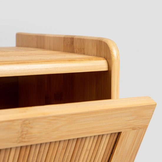 Homla Tenaro broodtrommel groot – bamboe brooddoos met klep, 38 x 25 x 24 cm – foto 5