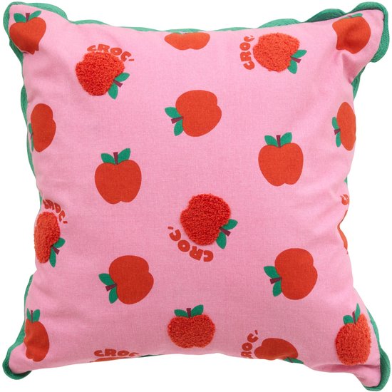 Atmosphera Kids Chachapop Kissen - 40 x 40 cm - Rosa / Rot