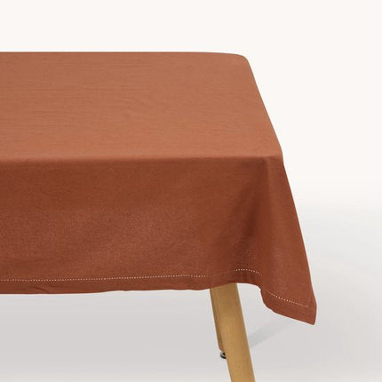 Atmosphera Tafelkleed - terracotta - katoen - 240 x 140 cm - rechthoek - tafellaken