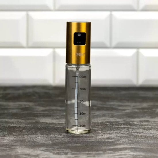 Kinghoff oliespray fles 100 ml – olie- en azijnverstuiver, glas en RVS – foto 4