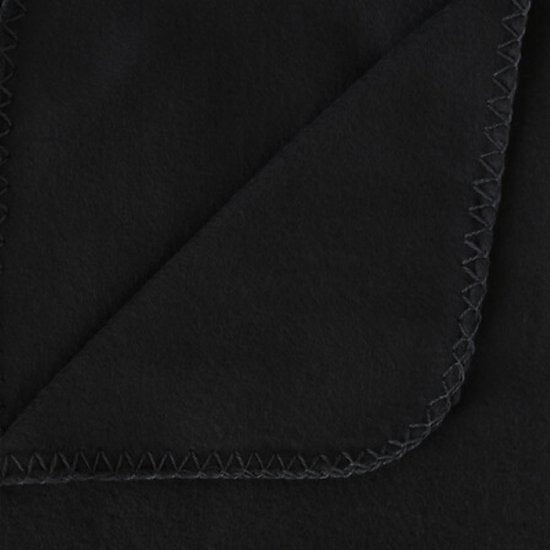 Atmosphera microfleece plaid zwart – deken voor bank en bed, 125 x 150 cm – foto 3