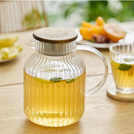 Secret de gourmet Theepot met infuser - glas - met deksel - transparant - 1,6 liter