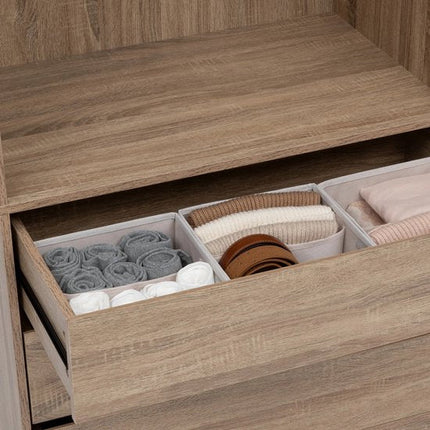 Lademandje kledingkast organizer 16-vaks Five® - Dressy+ - Beige - Opvouwbaar
