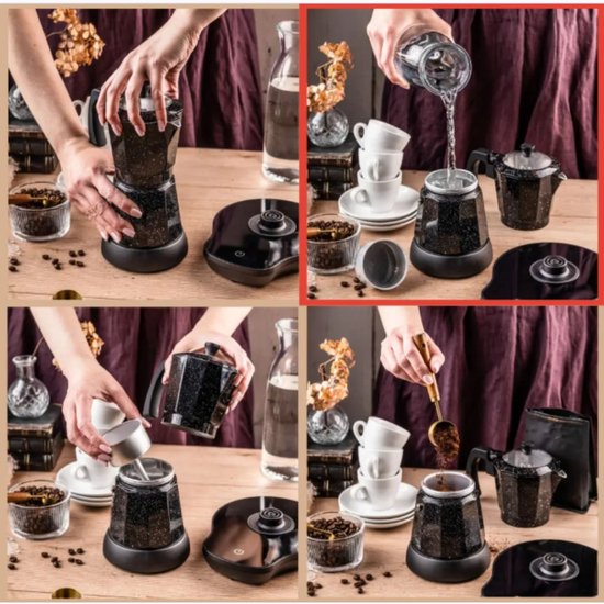 Klausberg Elektrischer Espresso-Kaffeebereiter - 300 ml - 500 W - KB-7998