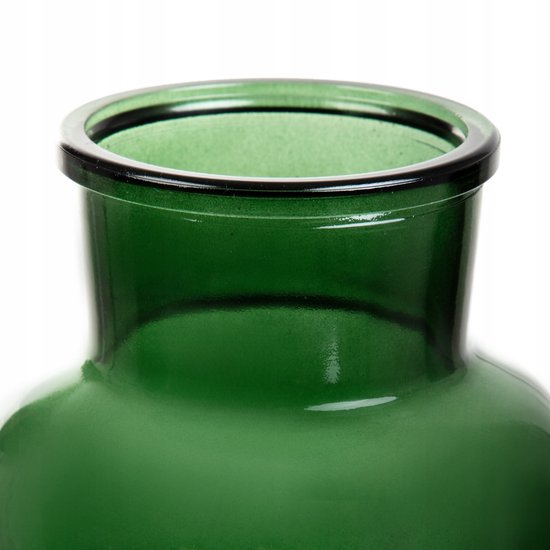 Homla - Tenno Blumenvase - Dekorative Vase - Modernes Design - Große Glasvase für Trockenblumen & Blumensträuße - Skandinavisches Interieur - Stilvolles Wohnaccessoire - Ø 14,5 x 25,5 cm - Grün