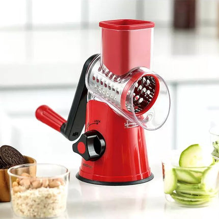 Kinghoff KH-1651 - Multifunctionele Trommelrasp - RVS - 3 Verwisselbare Bladen - BPA-vrij