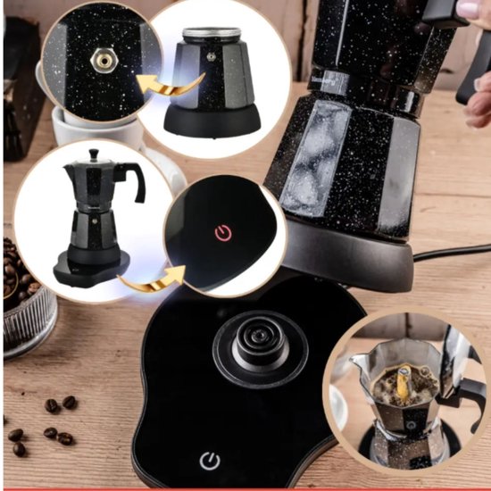 Klausberg Elektrischer Espresso-Kaffeebereiter - 300 ml - 500 W - KB-7998