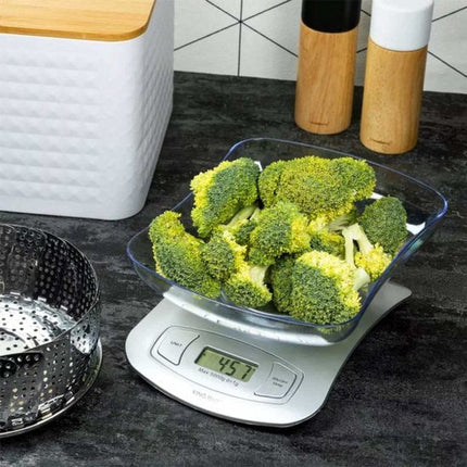 Kinghoff Serie - Digitale Keukenweegschaal - 5 kg - Tarra Functie - Batterij Inclusief