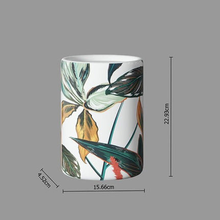 Palawan Badkameraccessoiresset - Badkamerset - Toiletaccessoires - Moderne Badkamer Accessoires - Tandenborstelhouder & Zeepdispenser - Keramiek Dolomiet & Stoneware