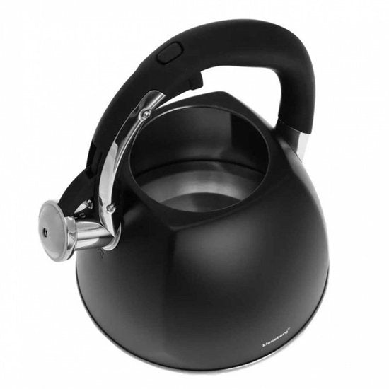 Klausberg KB-7194 Flötenkessel - 3L - Edelstahl - alle Herdarten