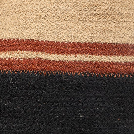 Atmosphera Kaia jute manden set van 2 stuks - Ø40x31cm - Multi