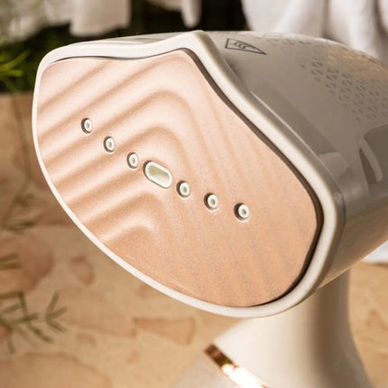 Klausberg - Kledingstomer - Handstomer - Kleding Ontkreuker - Verticale Stomer - Stoomstrijkijzer - Voor Kleding en Textiel - 400 ml - 1500W - Beige